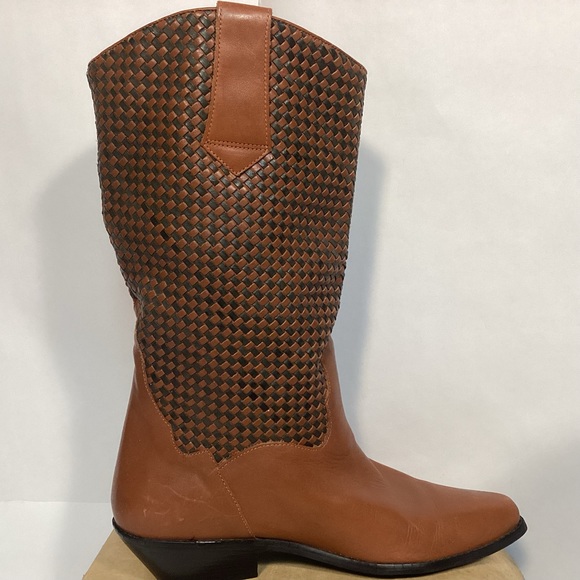 L.L. Bean Dingo Womens Braided Leather Boots size 10 - Picture 5 of 15